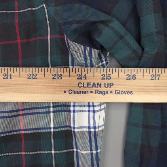 Brooks Brothers Shirt Mens XL Green Plaid Non Iron Supima Cotton Button Down - Picture 7 of 10